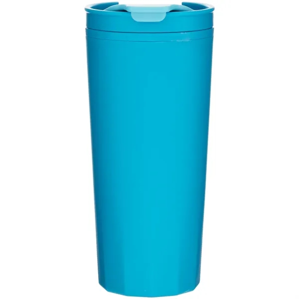 16 oz double wall plastic tumbler with threaded lid... from ASI 51197 ETS Express, LLC