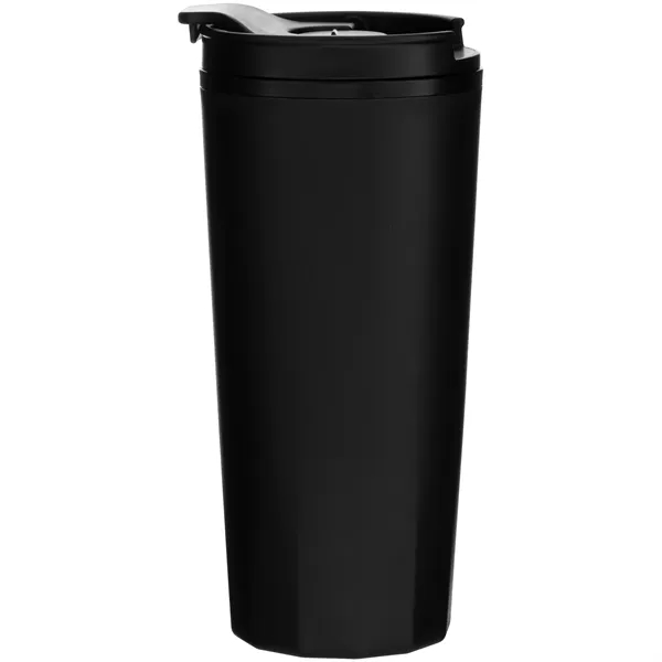 16 oz double wall plastic tumbler with threaded lid... from ASI 51197 ETS Express, LLC