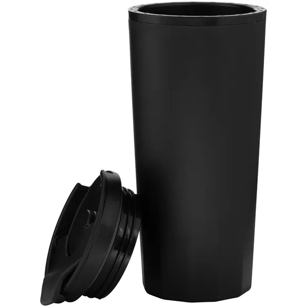16 oz double wall plastic tumbler with threaded lid... from ASI 51197 ETS Express, LLC