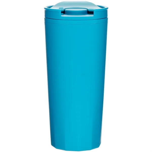 16 oz double wall plastic tumbler with threaded lid... from ASI 51197 ETS Express, LLC