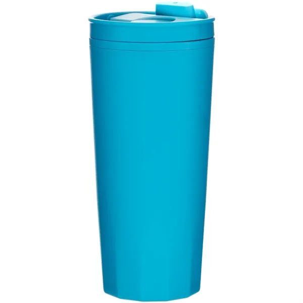 16 oz double wall plastic tumbler with threaded lid... from ASI 51197 ETS Express, LLC