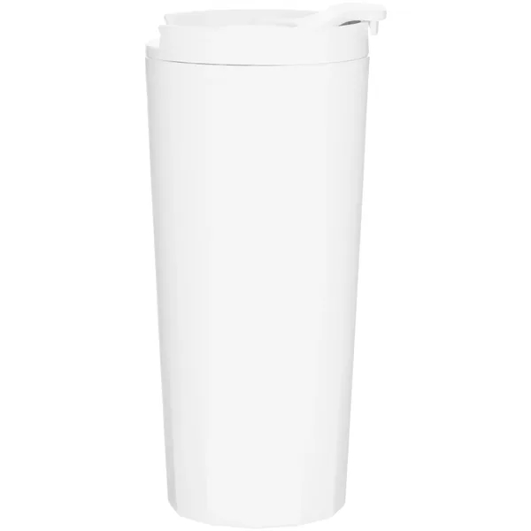 16 oz double wall plastic tumbler with threaded lid... from ASI 51197 ETS Express, LLC