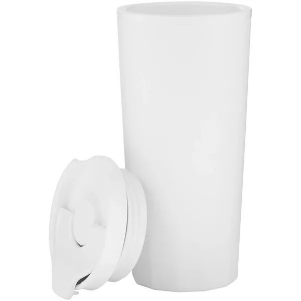 16 oz double wall plastic tumbler with threaded lid... from ASI 51197 ETS Express, LLC