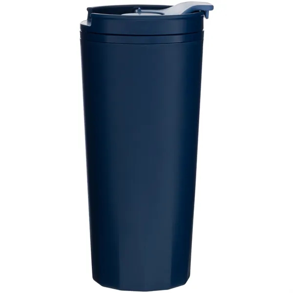 16 oz double wall plastic tumbler with threaded lid... from ASI 51197 ETS Express, LLC