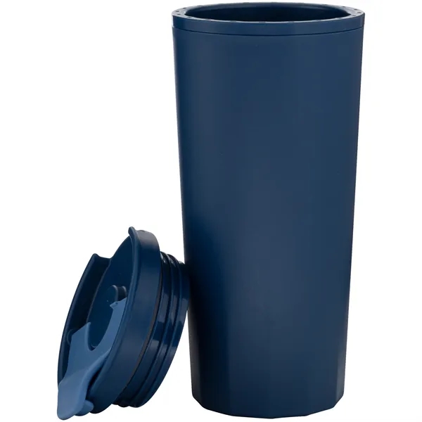 16 oz double wall plastic tumbler with threaded lid... from ASI 51197 ETS Express, LLC