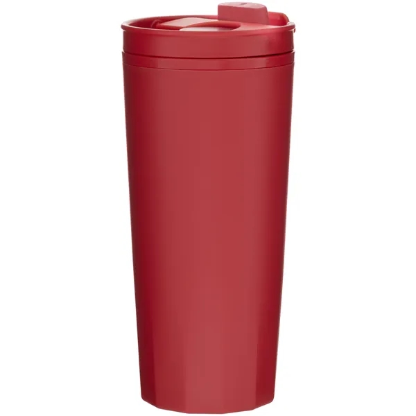 16 oz double wall plastic tumbler with threaded lid... from ASI 51197 ETS Express, LLC