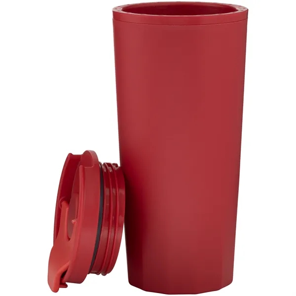 16 oz double wall plastic tumbler with threaded lid... from ASI 51197 ETS Express, LLC