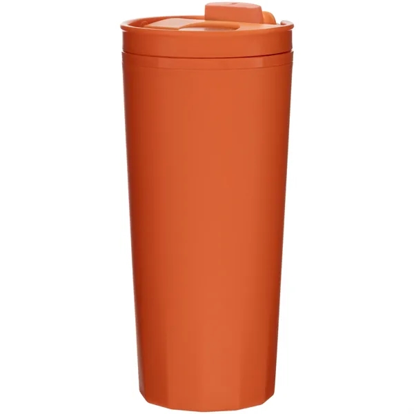 16 oz double wall plastic tumbler with threaded lid... from ASI 51197 ETS Express, LLC