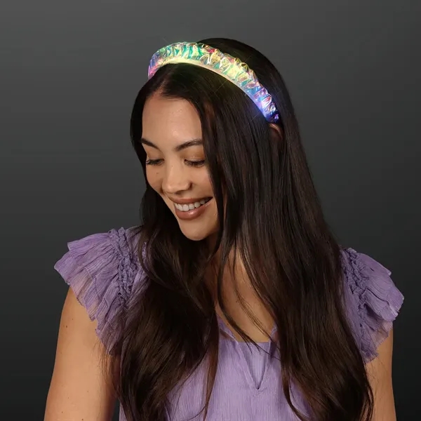 Light Up Iridescent Braid Headband... from ASI 34194 ALightPromos