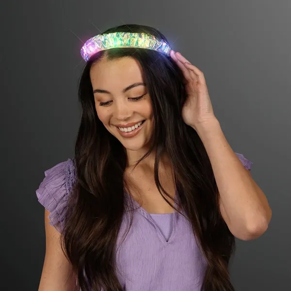 Light Up Iridescent Braid Headband... from ASI 34194 ALightPromos
