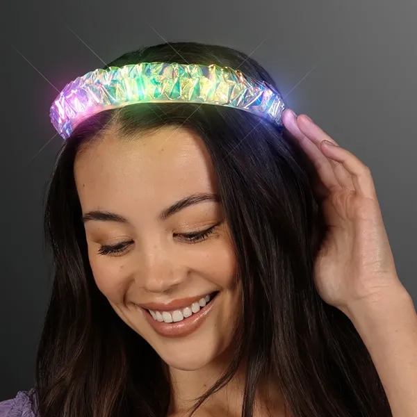 Light Up Iridescent Braid Headband... from ASI 34194 ALightPromos