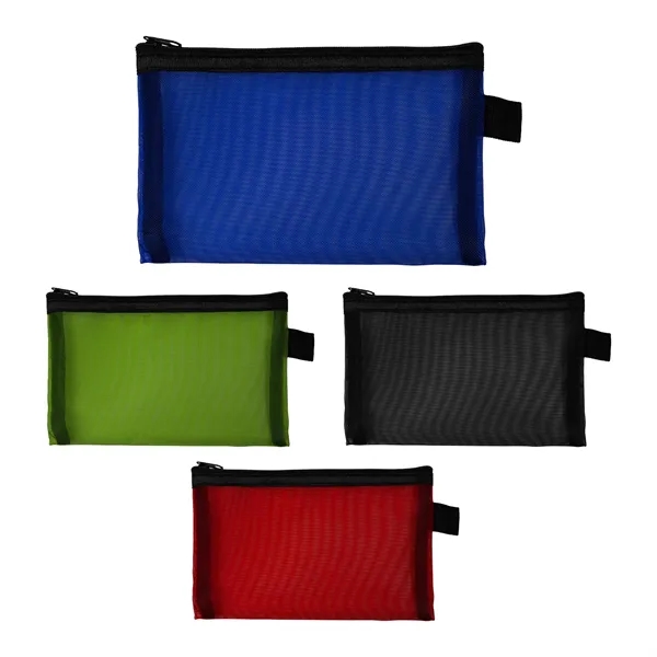 Large Recycled Mesh Zip Pouch... from ASI 30208 A P Specialties / AP Specialties