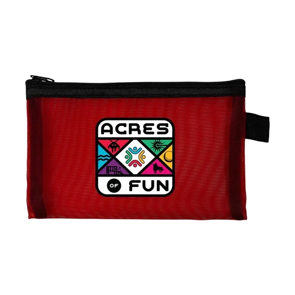 Large Recycled Mesh Zip Pouch... from ASI 30208 A P Specialties / AP Specialties