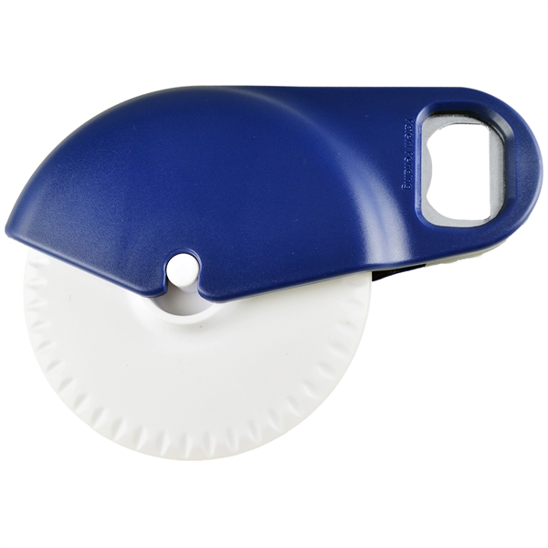 Large custom pizza cutter equipped with bottle opener.... from ASI 57956 Graphco line