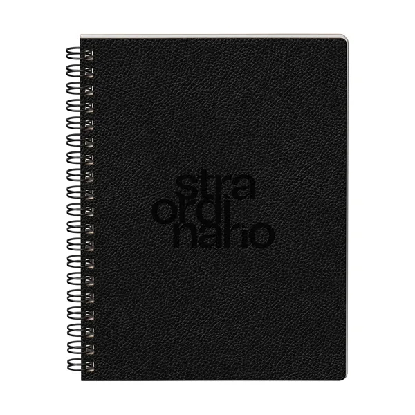 Streamlined and structured. This 9.75" x 7.375" soft PU spiral journal... from ASI 88660 Spector & Co.