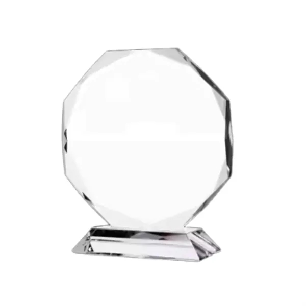 Crystal transparent award trophy plus laser engraving on 1 location plus... from ASI 37218 Athena Promo (tm)