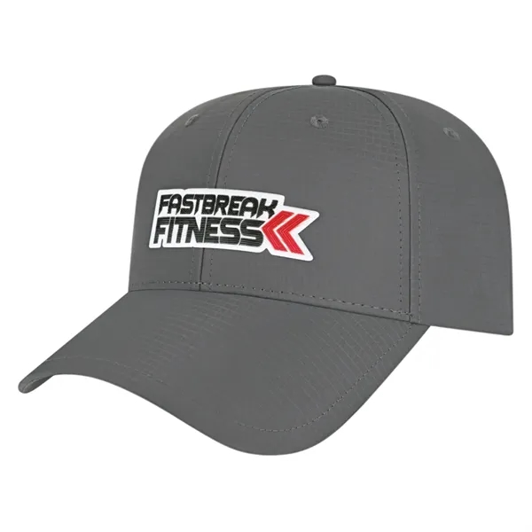 Medium profile six panel structured polyester cap with UV protection, moisture... from ASI 43792 Cap America Inc