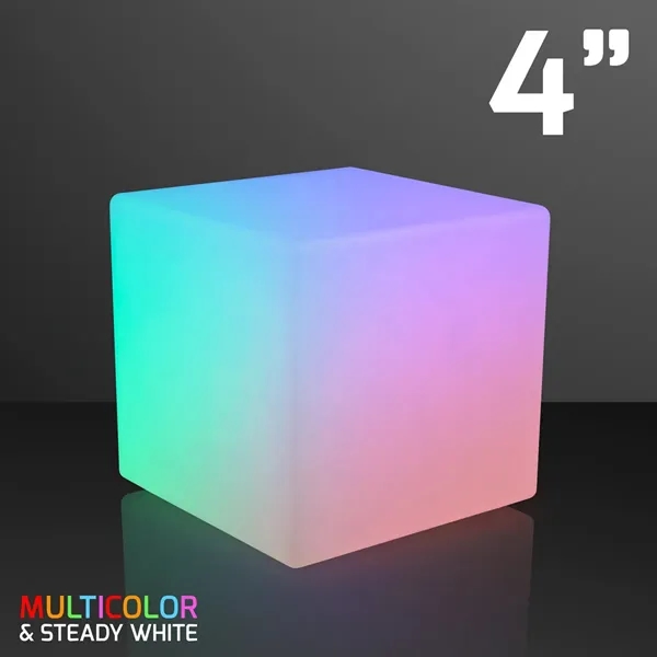 4 x 4" Deluxe Deco Cube Light with Remote Control... from ASI 34194 ALightPromos
