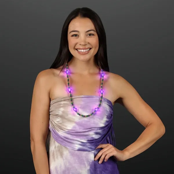 Royal Purple Light Jewels Mardi Gras Beads... from ASI 34194 ALightPromos