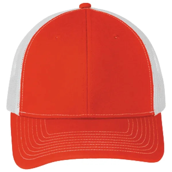 Port Authority C402 snapback six-panel cotton and polyester trucker cap with... from ASI 74601 Calico