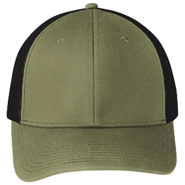 Port Authority C402 snapback six-panel cotton and polyester trucker cap with... from ASI 74601 Calico