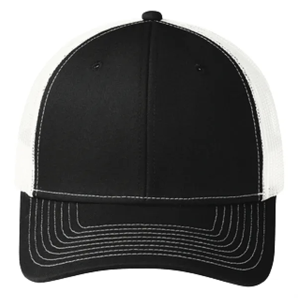 Port Authority C402 snapback six-panel cotton and polyester trucker cap with... from ASI 74601 Calico