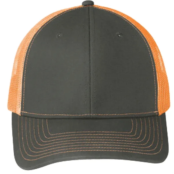 Port Authority C402 snapback six-panel cotton and polyester trucker cap with... from ASI 74601 Calico