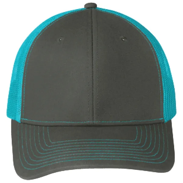 Port Authority C402 snapback six-panel cotton and polyester trucker cap with... from ASI 74601 Calico