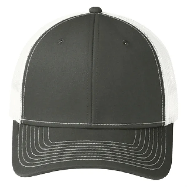 Port Authority C402 snapback six-panel cotton and polyester trucker cap with... from ASI 74601 Calico