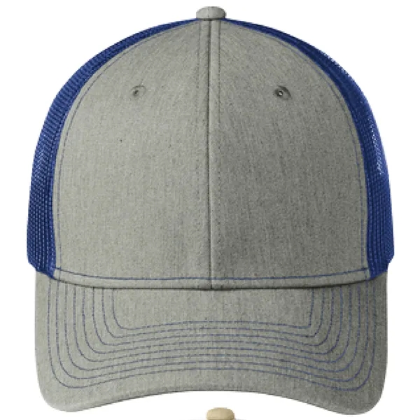 Port Authority C402 snapback six-panel cotton and polyester trucker cap with... from ASI 74601 Calico