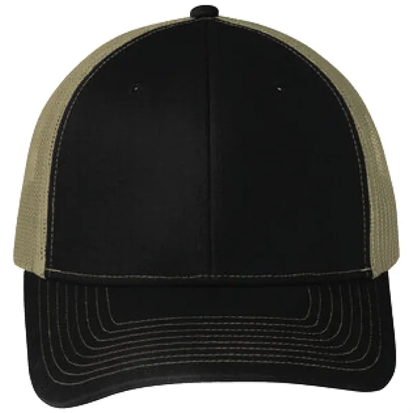 Port Authority C402 snapback six-panel cotton and polyester trucker cap with... from ASI 74601 Calico