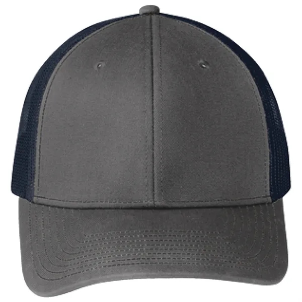 Port Authority C402 snapback six-panel cotton and polyester trucker cap with... from ASI 74601 Calico