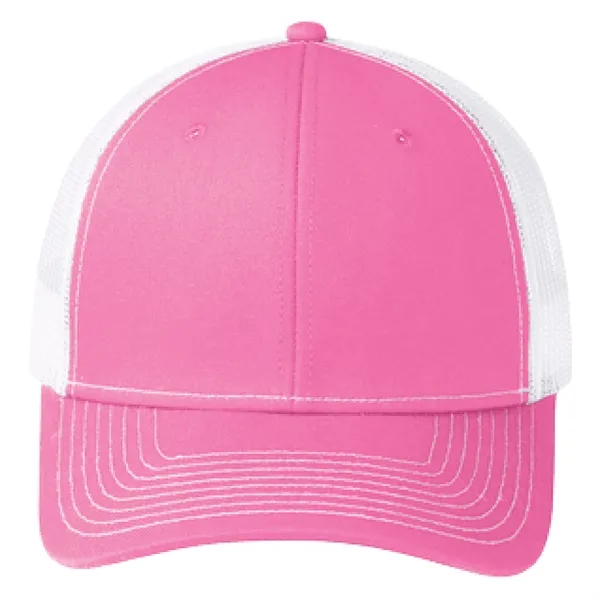 Port Authority C402 snapback six-panel cotton and polyester trucker cap with... from ASI 74601 Calico