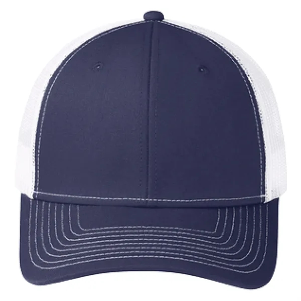 Port Authority C402 snapback six-panel cotton and polyester trucker cap with... from ASI 74601 Calico