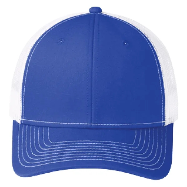 Port Authority C402 snapback six-panel cotton and polyester trucker cap with... from ASI 74601 Calico