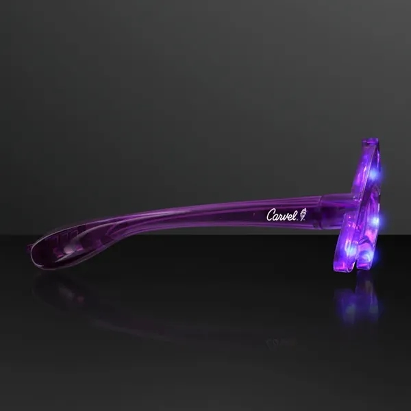 Purple Bat Light Up Eyeglasses without Lens... from ASI 34194 ALightPromos