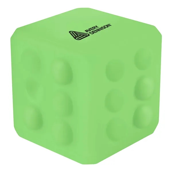 Glow-in-the-dark silicone fidget ball push/pop dimpled surface.... from ASI 63549 Jornik Manufacturing Corp