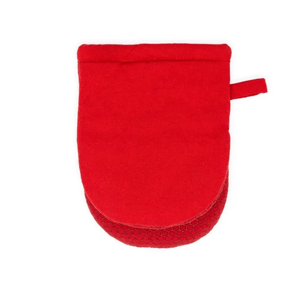 Mini cotton oven mitt with a silicone palm, hang loop and... from ASI 54040 Fey Promo