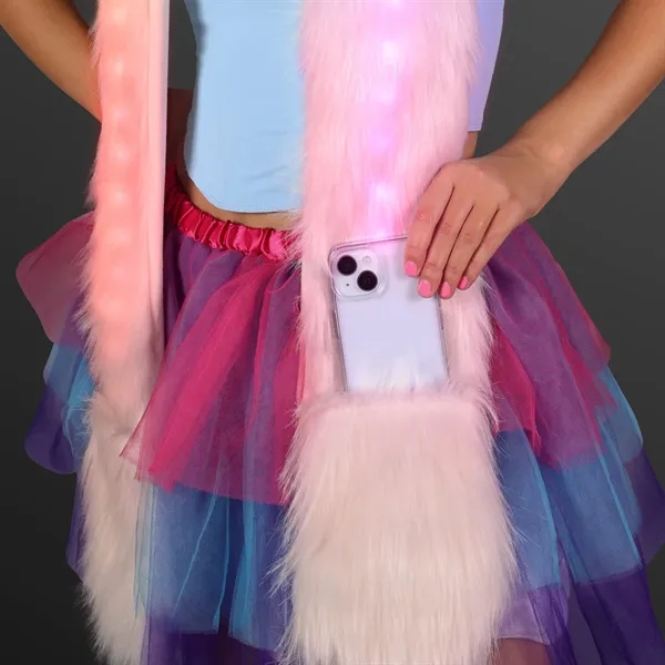 Faux Fur Hood Light Up Ears & Paws... from ASI 34194 ALightPromos