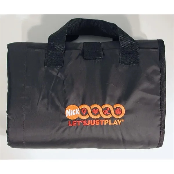 Fleece picnic stadium blanket with black water repellent outer shell, Imported.... from ASI 41630 Brave USA / Brave USA