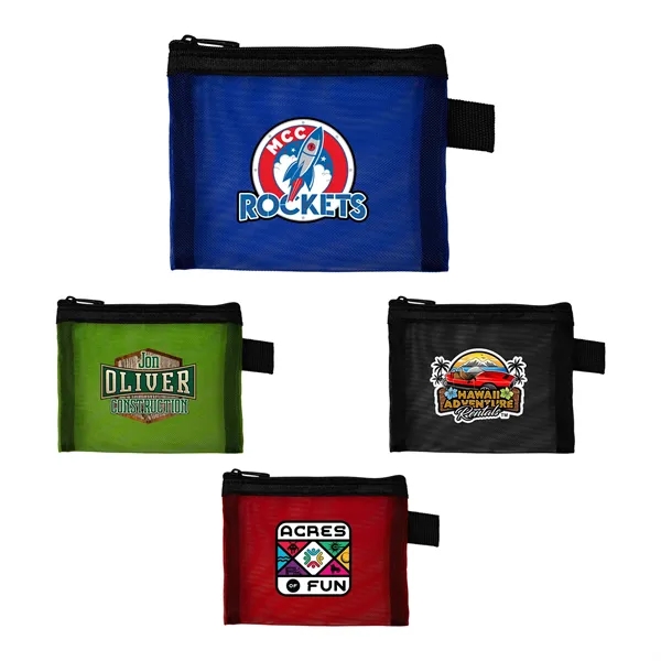 Recycled Mesh Zip Pouch... from ASI 30208 A P Specialties / AP Specialties