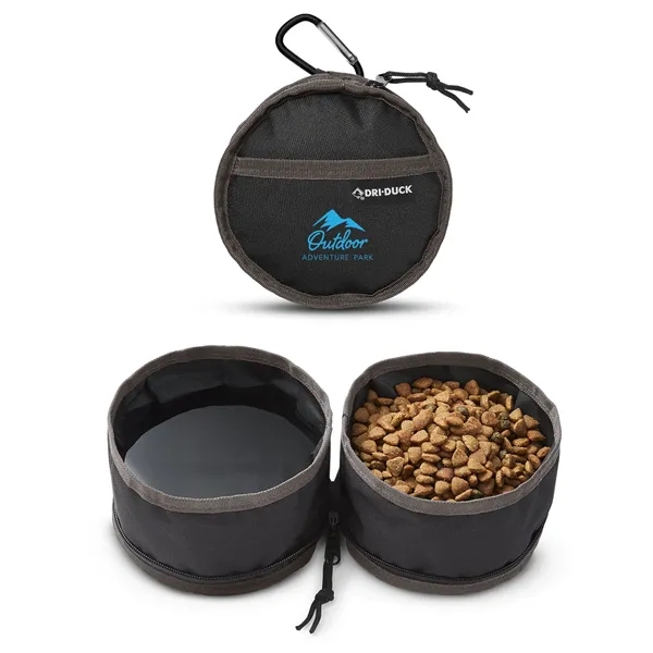 Packable pet dish with a water-resistant lining, aluminum carabiner clip and... from ASI 79530 Prime Line