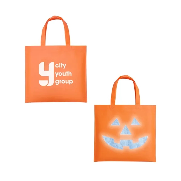 Halloween Pumpkin Reflective Tote Bag... from ASI 79530 Prime Line