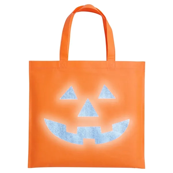 Halloween Pumpkin Reflective Tote Bag... from ASI 79530 Prime Line