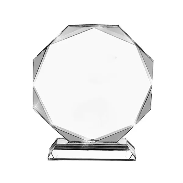 Crystal recognition award trophy plus laser engraving on 1 location plus... from ASI 37218 Athena Promo (tm)