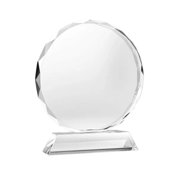 Crystal recognition award trophy plus laser engraving on 1 location plus... from ASI 37218 Athena Promo (tm)