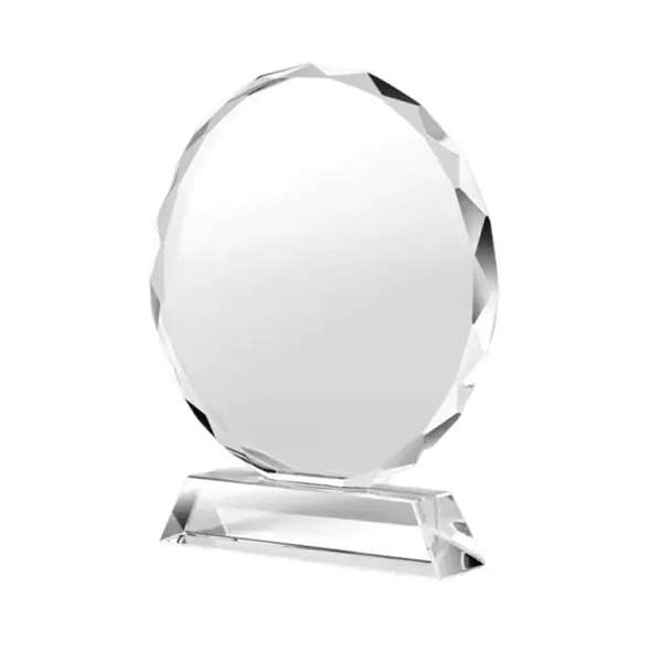 Crystal recognition award trophy plus laser engraving on 1 location plus... from ASI 37218 Athena Promo (tm)