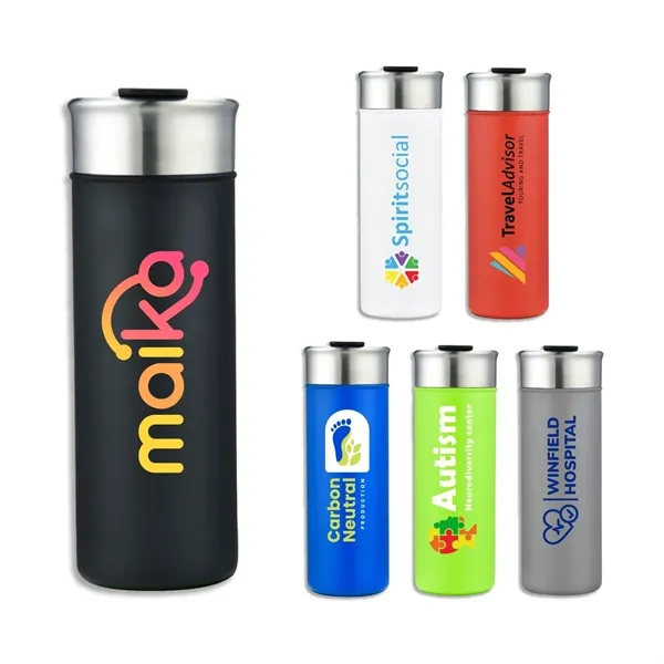 Freeze Guard 18 oz Stainless Steel Slim Tumbler... from ASI 55583 GMG Pen
