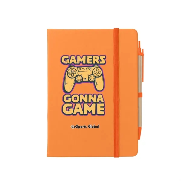 Notebook with 80 lined pages, matching pen, sticky notes, sticky flags... from ASI 61125 Hit Promotional Products / Hit®