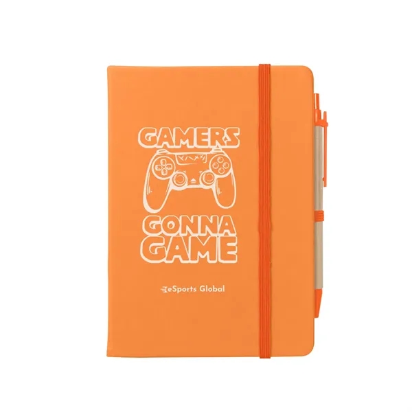 Notebook with 80 lined pages, matching pen, sticky notes, sticky flags... from ASI 61125 Hit Promotional Products / Hit®